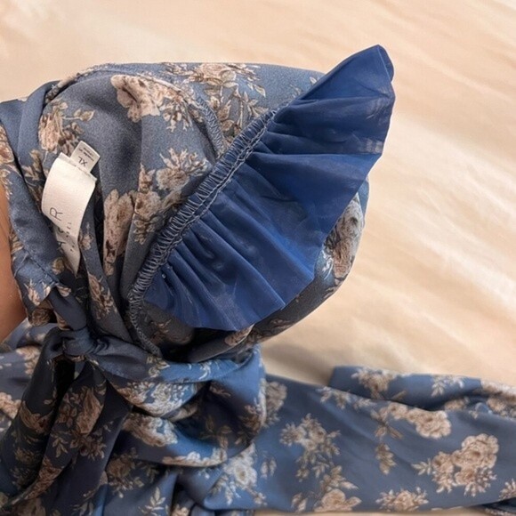 ASTR The Label Mock Neck Tie Long Sleeve Top - Picture 4 of 6